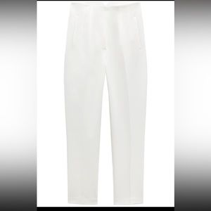 Zara white high waisted pants